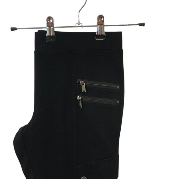 Express Ponte Skinny Cargo Leggings Black Womens Mid-Rise Stretch Pants- M- NWT - Picture 6 of 11